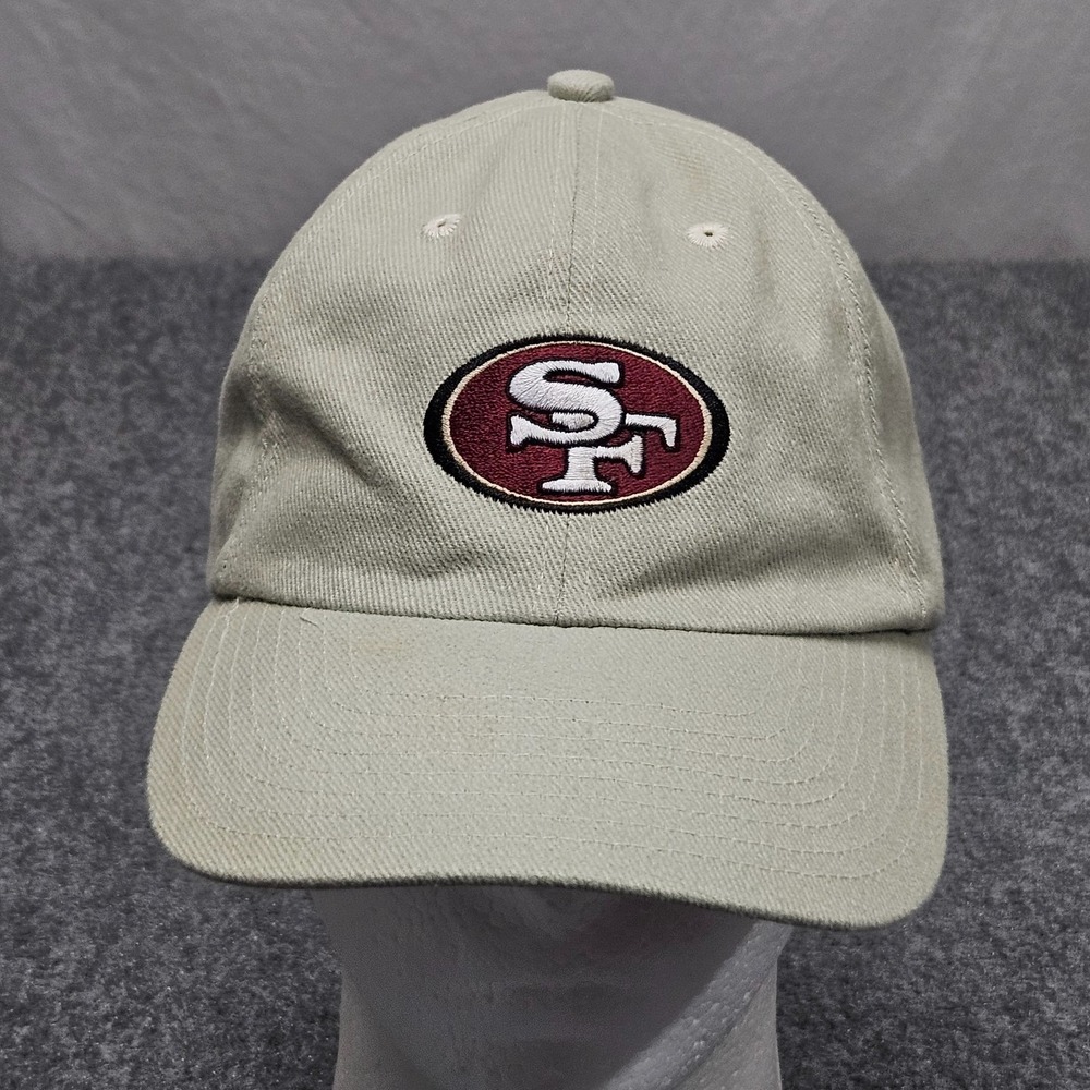 Vintage San Francisco‎ 49ers Hat Beige NFL Football Cap Sportswear Fangear 90s